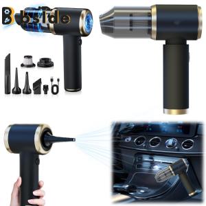 [Bside Tool Store] Portable Rechargeable Handheld Vacuum Cleaner Cordless Mini Dust Collector for Car and Household Use Compact and Powerful