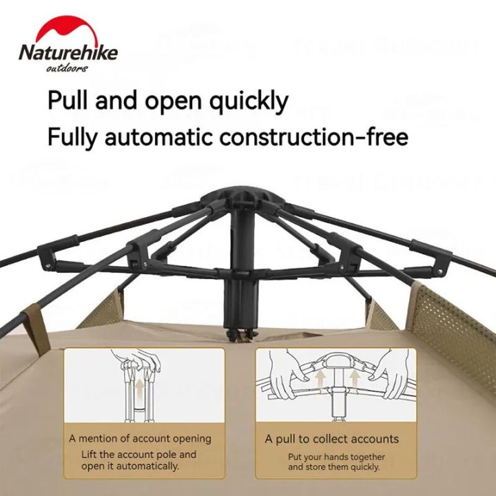 Naturehike%20Fast%20Automatic%20Beach%20Tent%20Silver%20Coated%20Sunscreen%20Shade%20for%203-4%20Person%20Canopy%20Awning%20Tarp%20Waterproof%20Sunshade%20Outdoor%20Camping%20Panoramic%20View%20Breathable%20Quick%20Open%20Nature%20Hike%20-%20Image%203