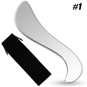 2024Stainless Steel Gua Sha Scraping Massage Tool Muscle Scraper Physical Tpy for Soft Tissue for Back NeckLegsArmsShoulder