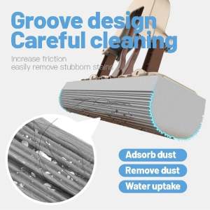 SWEET HOME LUCKYS Magic Mop Replacement Sponge Head Foam Rubber Mop Head Household Thicken Water Absorbent Sponge