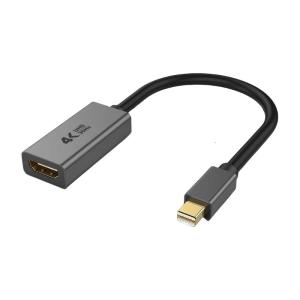 Gold Plate Mini DisplayPort to Hdmis Converters 4K@60Hz For Projectors Monitors Display Easy Plugs And Play Setups