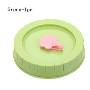 YESMILE 1/4Pcs Kitchen and Dining Cute Food Storage Canning Lids Jar Caps With Straw Hole Mason Jar Lids