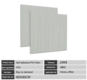 80X80CM Vinyl tile floor Marble 45.7x45.7CM Grain Floor Stickers Self Adhesive waterproof PVC Wear-resistant 2mm