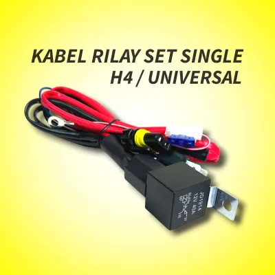 KABEL RILAY SET H4 SINGLE UNIVERSAL H11 H1 H7 CABANG 1