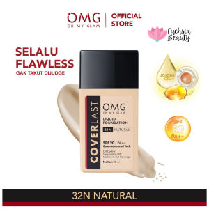 OMG Oh My Glam Coverlast Liquid Foundation SPF 20 PA++ All Varian | Alas Bedak 25 ml