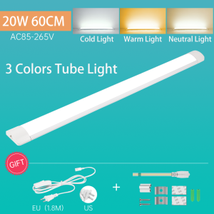 Led Tube Light Bar T5 220V Flourescent Lights Indoor 10W 20W Tubes 30/50/60cm LED Table Lamp Cabinet Light for Kitchen Wardrobe Wall Lighting