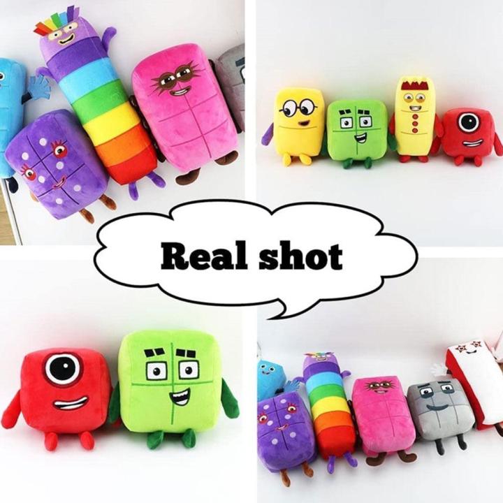 New Cartoon Numberblocks Plush Doll Educational Stuffed Toys Blocks ...