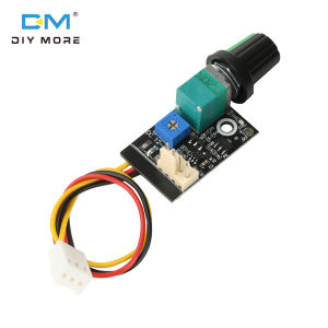 diymore DC 12-60V Manual Four-Wire PWM Fan Speed Controller 3A with Switch 4-Wire Fan Speed Reduction and Noise Reduction