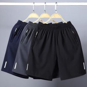 Sports shorts thin loose quick-drying elastic fabric mens ice silk shorts.