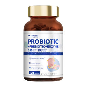 Totaria Probiotic Capsules for Gut Health Digestion & Immune Support | Natural Digestive Supplement with Live Cultures | 120 Veggie Capsules