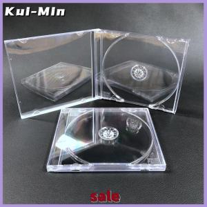 Kui-Min กล่องซีดีแผ่นดีวีดีพลาสติกใสแบบแผ่นเดียวเคสซีดีแบบหนา