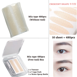 【Readystock】Ultra Invisible 480/960pcs Lace Double Eyelid Tape Sticker No-glue 超隐形蕾丝双眼皮贴免胶水