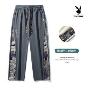 Playboy ba-bar cotton Sweatpants mới giản dị Bộ quần áo cho nam giới và phụ nữ trong mùa xuân và mùa thu