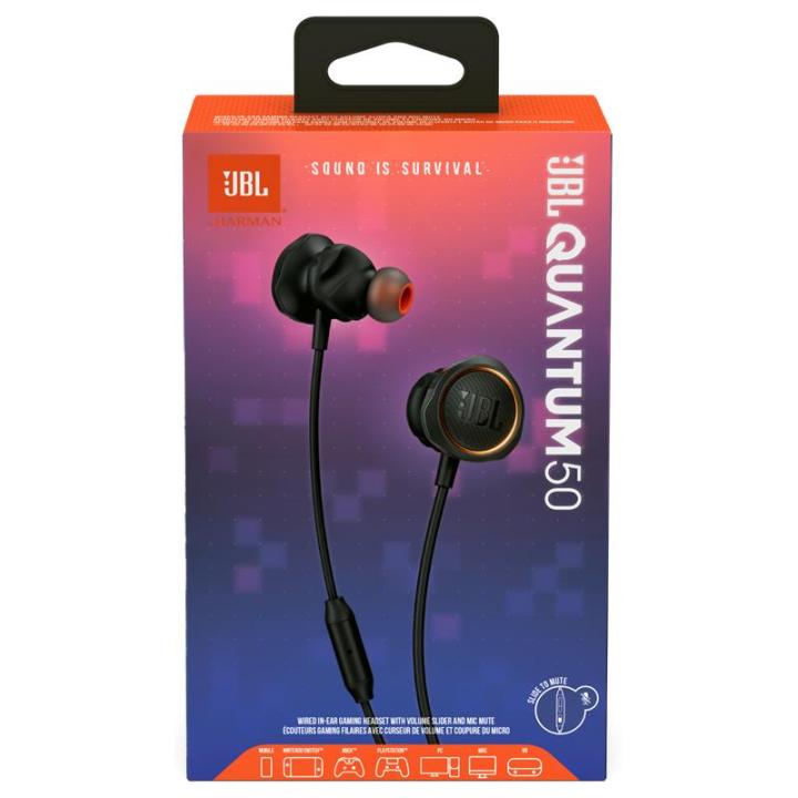 JBL Quantum 50 In-Ear Earbud Gaming Headphones