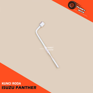 Kunci Roda Mobil Isuzu Panther 19 mm + Lobang Pemutar Ban Serep Warna Silver