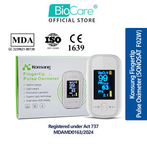 (MDA Approved) Konsung Fingertip Pulse Oximeter (SONOSAT F02W)