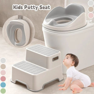 Childrens Double Layer Step Stool Non-slip Heightened Step Stool for Washing Table Toilet Bathroom