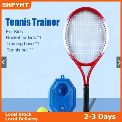 SHPYHT Single Tennis Training Kit for Beginners Portable Outdoor Set with Elastic Rope Efficient Solo Self Practice Gear