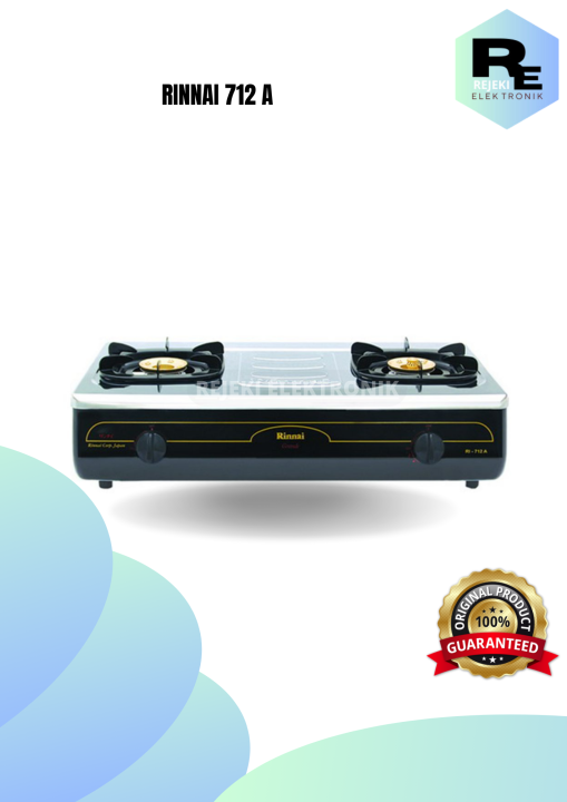Tungku Rinnai 712 Ri 712a Rinnai 712 A RINNAI KOMPOR GAS RI-712GA(W)