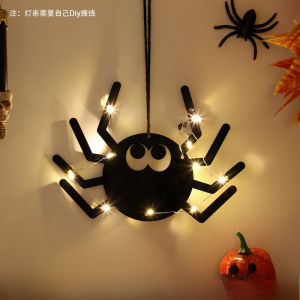 Halloween Door Hanging Decoration – Pumpkin Ghost & Bat Pendant Banner Trick or Treat Happy Halloween Party Ornaments for Home Window or Porch