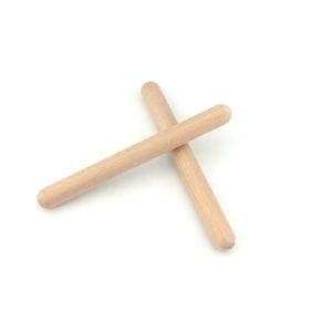 Amazthing 1 pair Rhythm Stick 20cm Percussion Instrument Educational Toys 木制节奏棒