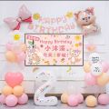 31 inches Lina bell theme Fox Lina bell happy birthday party decorations aluminum foil balloon. 