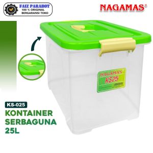 NAGAMAS Kontainer Box Serbaguna  KS 25 Liter