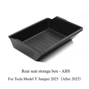 Storage for Tesla Model Y Juniper 2025 Organizer Center Console Bins Backseat Trash Can Garbage Under Seat Tray Accessories