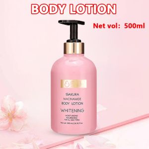 Sakura Lotion Skin Care Whitening Set For Women Buy 1 take 1 On Sale Niacinamide Body Lotion Moisturizer For Hand Dry Skin Not Sticky Long Lasting Fragrance 500ML
