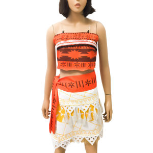 Moana cos Wear Moana cos Costume performance outfit Maui costume hula skirt childrens clothing princess costume
