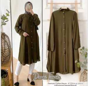 Tunik Wanita Jumbo / Tunik Polos Big Size / Baju Tunik Kasual / Tunik Fashion Kekinian