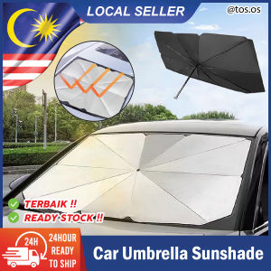 Foldable Car Umbrella Sun Shade UV Interior Windshield Front Window Cover Visor / Payung Kereta