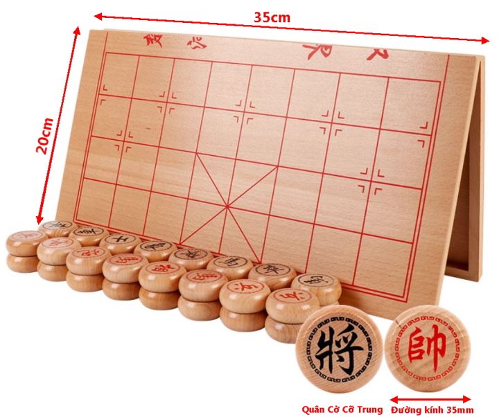 Bộ Cờ Tướng Gỗ Sồi Cao Cấp Chính Hãng Amalife - Bàn Cờ Tướng Gỗ 40 x ...