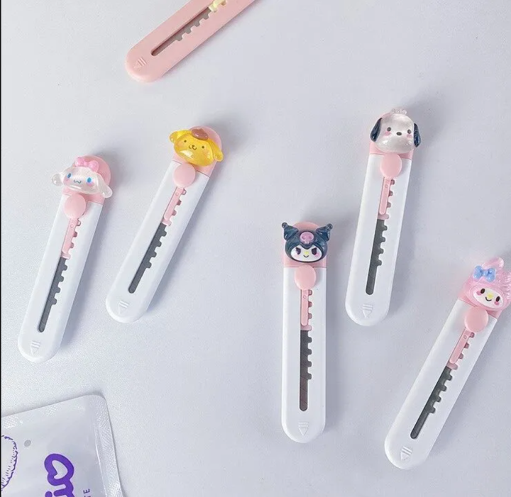 Cutter Knife Sanrio Stationery Student Utility Knife Mini Cutter Blade ...