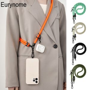 Dây buộc điện thoại có thể điều chỉnh Đường kính 1 Cm Ngoài trời Trường hợp đa năng đeo chéo Thẻ đeo vai Dây đeo cổ Kẹp treo Dây đeo cổ tay chống thất lại2026
