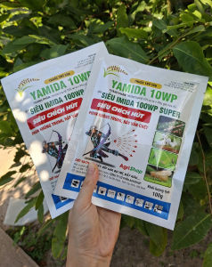 [VTNN TIEN KHOA] Thuốc trừ bọ trĩ rầy xanh rệp sáp bọ nhảy YAMIDA 10WP ( hoạt chất Imidacloprid 10% w/w) gói 100 gram