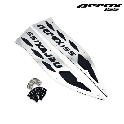 Moto Lupo Aerox 155 Matting Rubber Footboard For Aerox V1 with Carbon Including Nuts and Bolts Motorcycle Alloy Footboard