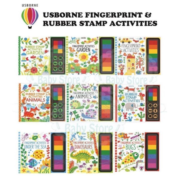 Usborne Fingerprint Rubber Stamp Activities Lazada
