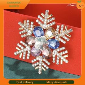 ❣️❣️❣️ Trendy Rhinestone Snowflake Crystal Flower Brooches Pins For Women Coat Banquet Party Accessories Gifts