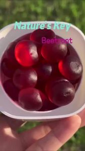 Ready stock ? ? Natures Key & Circulation Beetroot Gummies - Peach Flavor (60 Gummies)