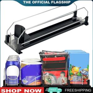 [VICKING6]ที่วางเครื่องดื่มอัตโนมัติสำหรับตู้เย็น จัดเก็บกระป๋องโซดาและเครื่องดื่มในครัว สะดวกต่อการใช้งาน