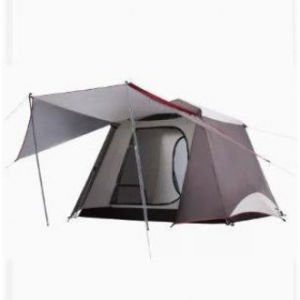 เต็นท์อัตโนมัติรองรับผู้สูงอายุได้ 2-4 คนอัป f 50 + ผิวเคลือบสีทองป้องกันสายฝนเหมาะสำหรับใช้ในค่ายพักแรม