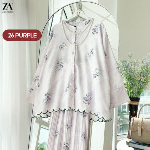 ZOE ARISAH Kesuma Eldira Baju Kurung Moden Nursing Raya 2026 BF Friendly Sulam Blouse Set Skirt Plus Size Oversize ZOE ARISSA