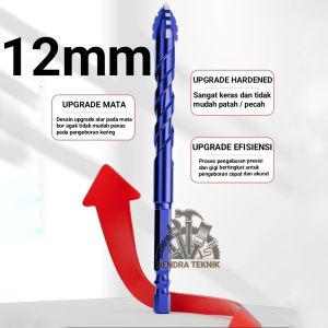 MATA BOR TOMBAK HD KACA KERAMIK 6 8 10 12 MM TUNGSTEN CARBIDE PEMBOLONG KACA PELUBANG KERAMIK ALUMINIUM GRANIT BESI MIKA 6mm 8mm 10mm 12mm UPGRADE