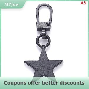 【MPJow】 5PCS Sewing Zippers Puller Head Star Shape Detachable Metal Zipper Slider Repair Kits For Bags Backpack Coat Zipper Pull Tab