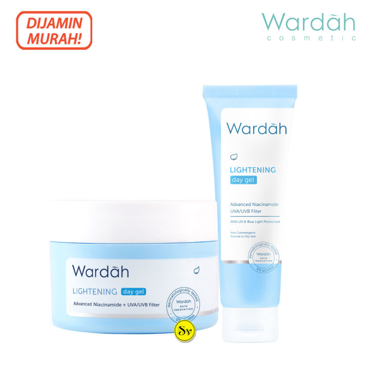 Wardah Lightening Day Gel (20ml/30ml) Pelembab Wajah Kulit Berminyak