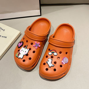 [Free Shipping] Summer non-slip sandals for women thick-soled cute casual suitable for outdoor wear Ins-style beach clogs