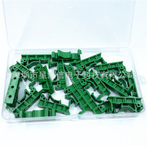 ขายึดเทอมินอล อุปกรณ์ไฟฟ้า /คลิปยึดอุปกรณ์ไฟฟ้า ติดราง DIN C45 สีเขียว ((จัดส่งเร็วมาก))