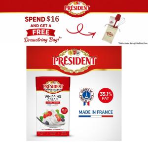 President UHT Whipping Cream 35.1 Percent Fat