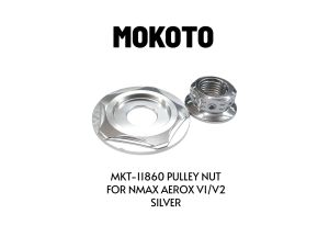 MOKOTO MKT-I1860 PULLEY NUT FOR NMAX AEROX VI/V2 SILVER